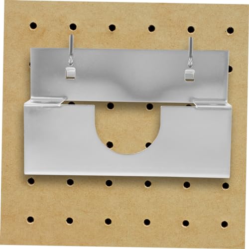 Hemobllo 5pcs Hook Hole Board Peg Board Grinder Accessory Pegboard Hook Grinding Machine Holder Sanding Machine Holder Pegboard Rack Metal Protector Cutting Machine Holder Silver Iron