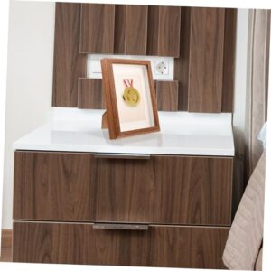 BCOATH Medal Storage Box Picture Frames Display Cabinet Table Top Display Case Display Shelf Photo Frame Display Shelves Badge Picture Holder Photo Display Frame Race Medal Display Wood