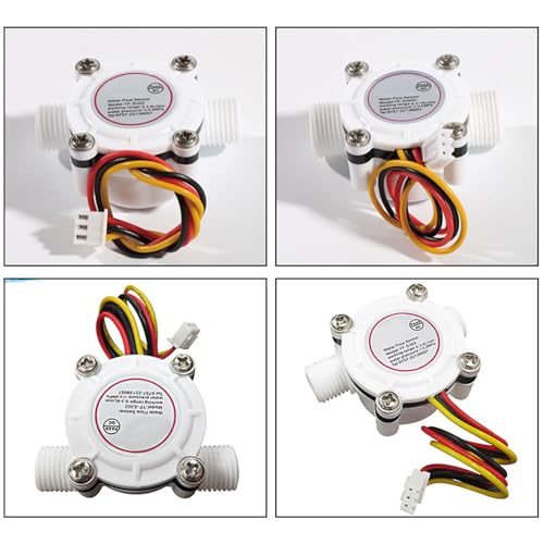 Small Water Flows Meter G1/4 Inch Connection 3.5-24V With Stable Pulses Frequency Water Flowing Monitors For Systems