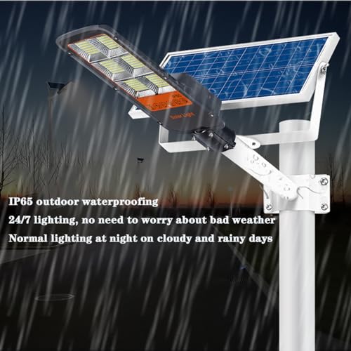 BVFNKQSC 300W400W500W Solar Street Lights Outdoor Waterproof, Outdoor LED Street Light Dusk to Dawn,High Power Split Type Induction Lighting Street lamp,400W