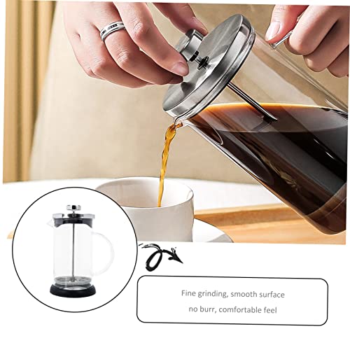 CRAFTHROU Coffee Maker Travel Kettle Coffee Maker Pot Coffee Pot Camping Tea Kettle Coffee Espresso Camping Water Jug Portable Espresso Coffee Maker Stainless Steel Silver