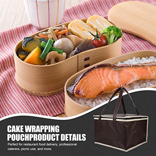 COLLBATH Aluminum Insulation Shopping for Insulated Pizza Reusable Grocery Food Carrier Food Storage Insulated Grocery Tote Coffee Non-woven Fabric