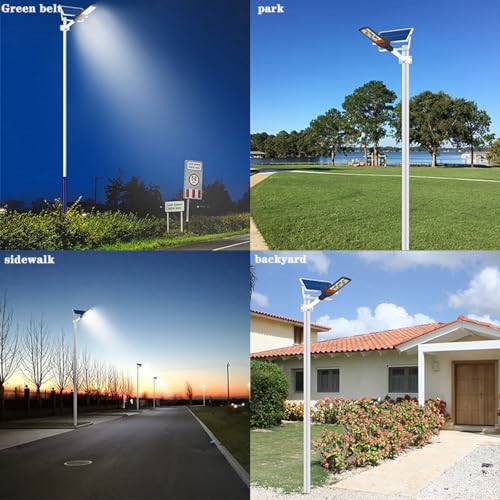 BVFNKQSC 300W400W500W Solar Street Lights Outdoor Waterproof, Outdoor LED Street Light Dusk to Dawn,High Power Split Type Induction Lighting Street lamp,400W