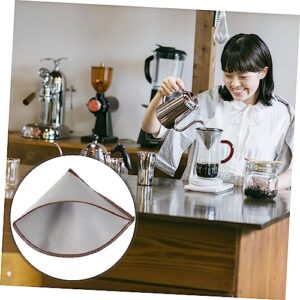 COLLBATH 304 Stainless Brewed Coffee Filter Coffee Maker Cone Tea Coffee Strainer Espresso Filter Plate Coffee Filter Mesh Coffee Filter Basket Coffee Machine Simple Filter Mesh