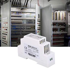 15W 12V 1.25A DIN Rail Power Supply Switching Power Supply with Modulation Method, Stable Output, Low Noise for Control Cabinet, Industrial Control Equipment (DR-15-12)