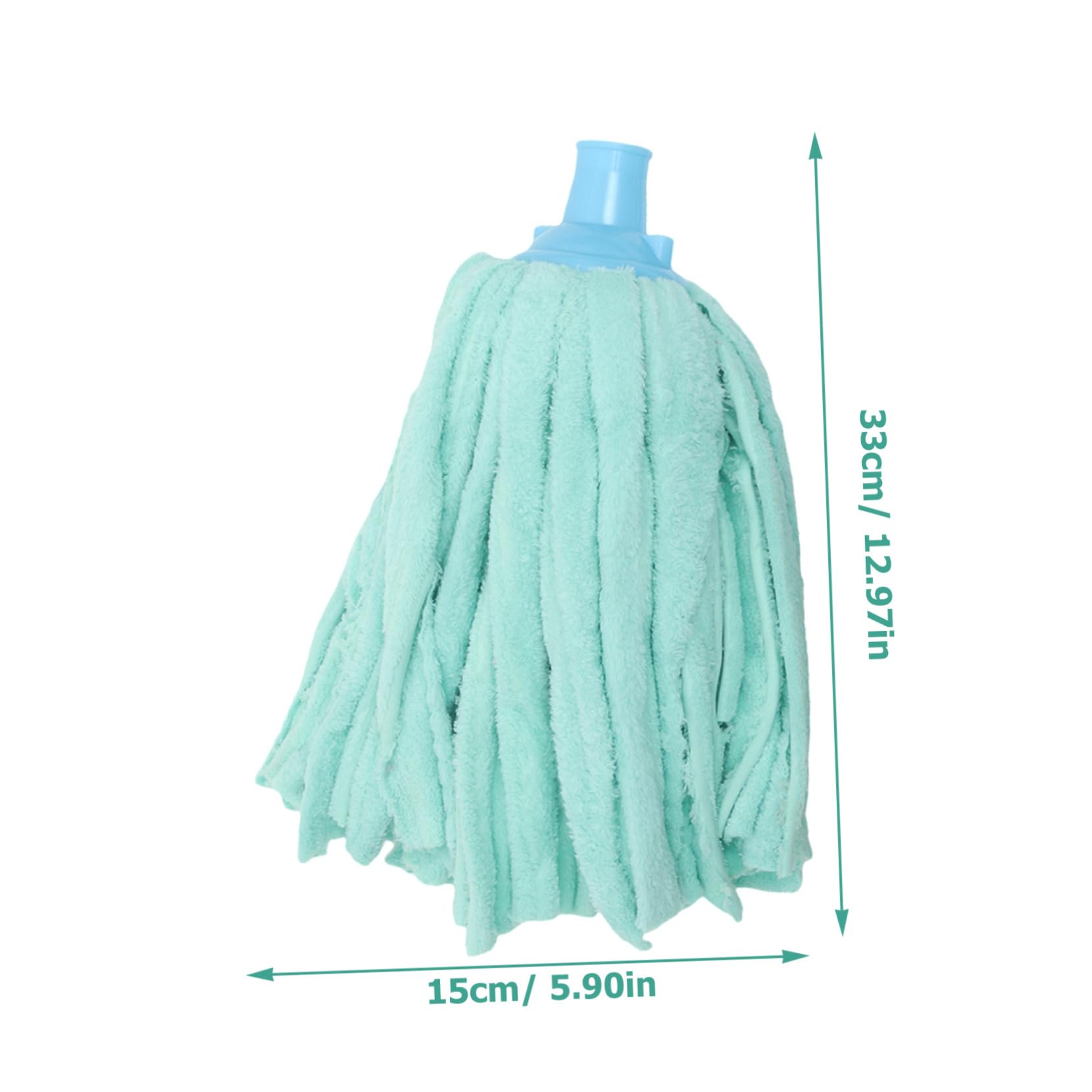 KOMBIUDA Vintage Mop Head Steam Mop Pad Practical Mop Head Reusable Mop Head Flip Mop Refill Commercial Mop Washable Mop Pad Floor Cleaner Mop Cotton Floor Cleaning Mop Head Cloth Green