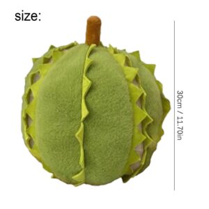 Vlrbfl Creative Detachable Durian Plush Toy, New Cute Durian Plush Toy, Creative Detachable Fruit Durian Plush Toy, Durian Plush Pillow, Soft Durian Stress Relief Toys