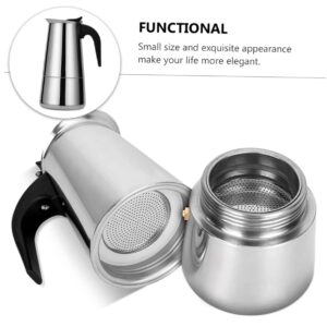 CRAFTHROU Coffee Pot Stainless Tea Kettle Classic Cafe Manual Coffee Maker Electric Tea Pots Espresso Machine Cafeteras Expresso Pouring Kettle Portable Pot Silver Stainless Steel