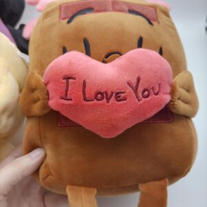 Choco and Pancake Plush, 7 Inch Cute Chocolate and Pancake in Love Plushies Toy, Soft Stuffed Animal Pillow Doll Gift for Fans (2 PCS, Choco + Pancake)