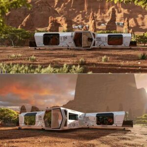 Capsule Home House, Commercial spce pod Hotel Luxury Tiny House fabricated Space Capsule Container Model D6