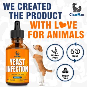 Yeast Infection Treatment for Dogs ◆ Dog Yeast Infection Treatment ◆ Dog Paw Yeast Infection Treatment ◆ Yeast Treatment for Dogs ◆ Herbal Dietary Supplement ◆ Beef Flavor ◆ 2 Oz