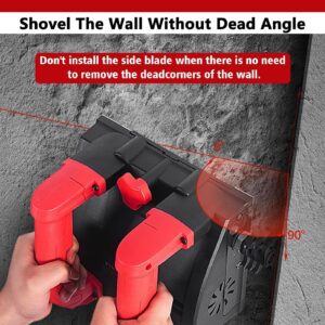 Dfdieratve 1680W Electric Wall Paint Scraper Machine Handheld Wall Concrete Shovel with Steel Blades, Wall Planer 1-4MM Depth Adjustable for Paint Putty Removal, Wall Repair Tools