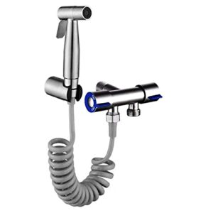 jiytg full toilet spray set toilet mate 304 stainless steel bidet sprayer set one in two angle valve