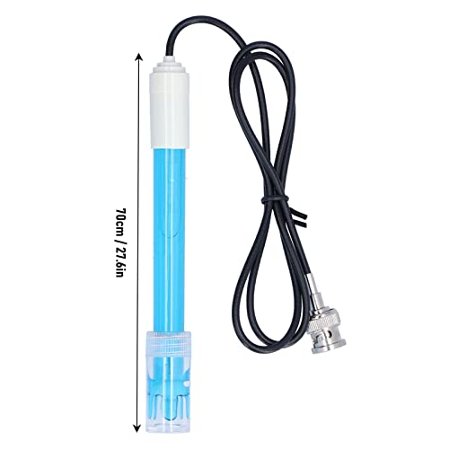 Composite pH Electrode Sensor Probe, BNC Connector pH Tester for Chemical Industry, Hydroponics, and Lab Use