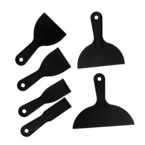 gadpiparty 6pcs putty knife set wallpaper smoother kit wallpaper tool kit wall paper tool wallpaper scrapers wallpaper cleaning tool wall paper scraper wallpaper smoothing tool plastic black