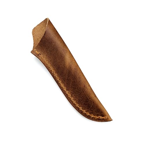 FeiYeup Knife Sheath Cowhides Leather Knife Sheath Outdoor Tool for Kitchen Fruit Knife DIY Straight Knife Case Knife Protective Cover Holder