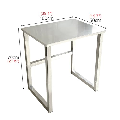 Stainless Steel Workbench Warehouse Packing Table Household Shelving Fish Tank Rack Commercial Kitchen Preparation Table Thickened Stainless Steel Metal Table Sturdy and Stable