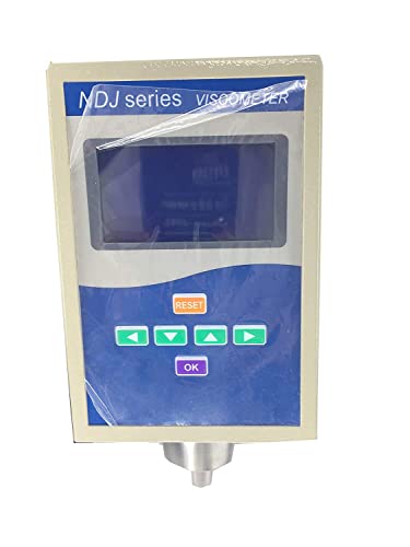 VTSYIQI Viscometer Rotational Viscometer Digital Rotary Viscometer Fluidimeter with Range 1~100000mPa.s with 4 Rotor Viscosity Measurement RS232 Interface Temperature Display Sensor