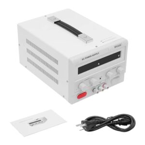 Pattosaey AC110V DC Power Supply Regulated Variable AC110V 0-30V 0-20A Variable Power Supply Continuously Adjustable Regulated DC Bench Power with Temp Control