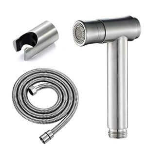 jiytg bidet toilet spray kit multi function spray gun set stainless steel free press type bidet