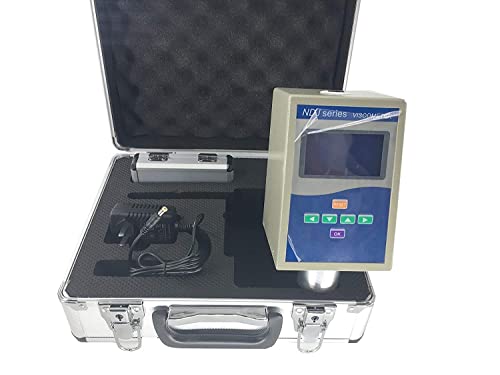 VTSYIQI Viscometer Rotational Viscometer Digital Rotary Viscometer Fluidimeter with Range 1~100000mPa.s with 4 Rotor Viscosity Measurement RS232 Interface Temperature Display Sensor