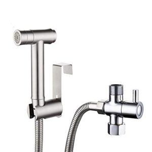 jiytg portable travel bidet sprayer connects to faucet mixer tap 304 stainless steel toilet spray gun set small shower dual mode toilet bidet