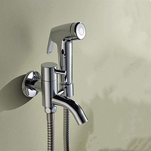 JIYTG Full Toilet Spray Set Toilet Companion Bidet Washer Fine Copper Multifunctional Spray Gun Water Valve Faucet Set