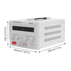 Pattosaey AC110V DC Power Supply Regulated Variable AC110V 0-30V 0-20A Variable Power Supply Continuously Adjustable Regulated DC Bench Power with Temp Control