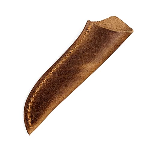 FeiYeup Knife Sheath Cowhides Leather Knife Sheath Outdoor Tool for Kitchen Fruit Knife DIY Straight Knife Case Knife Protective Cover Holder