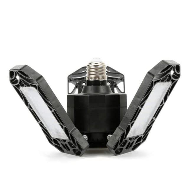 360º Triple Garage Light - Black - Ultra-Bright LED Ceiling Light Fixture