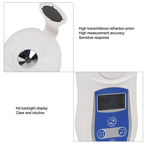 Brix Refractometer, Range 0-53% High Transmittance Prism Quick Measurement Brix Meter for Fruits