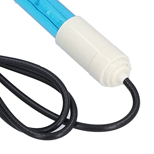 Composite pH Electrode Sensor Probe, BNC Connector pH Tester for Chemical Industry, Hydroponics, and Lab Use