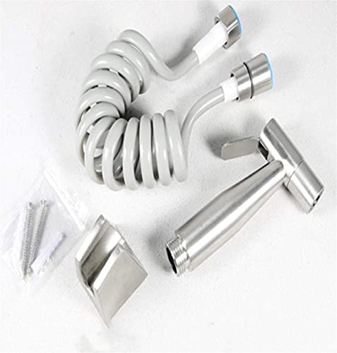 JIYTG Handheld Bidet Spray Kit 304 Stainless Steel Bidet Sprayer Toilet Spray Gun Faucet Booster Bidet Nozzle