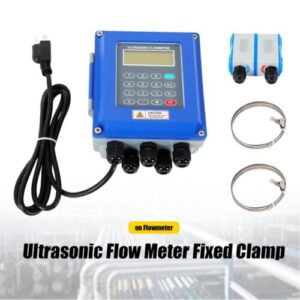 Ultrasonic Flow Meter,TUF-2000B+TM-1 Ultrasonic Flowmeter,DN50~DN700mm Fixed Clamp on Flowmeter Tool,LCD Digital Liquid Flowmeter,Bi-Directional Measurement Flow Meter for Water Supply Industries