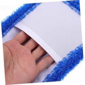 Healeved 4pcs Mop Replacement Cloth Reusable Mop Pads Commercial Cleaning Refills Mop Filling Pad Replacement Mop Pad Floor Cleaner Mop Mats Clean Mop Pad Mop Pads Coral Fleece