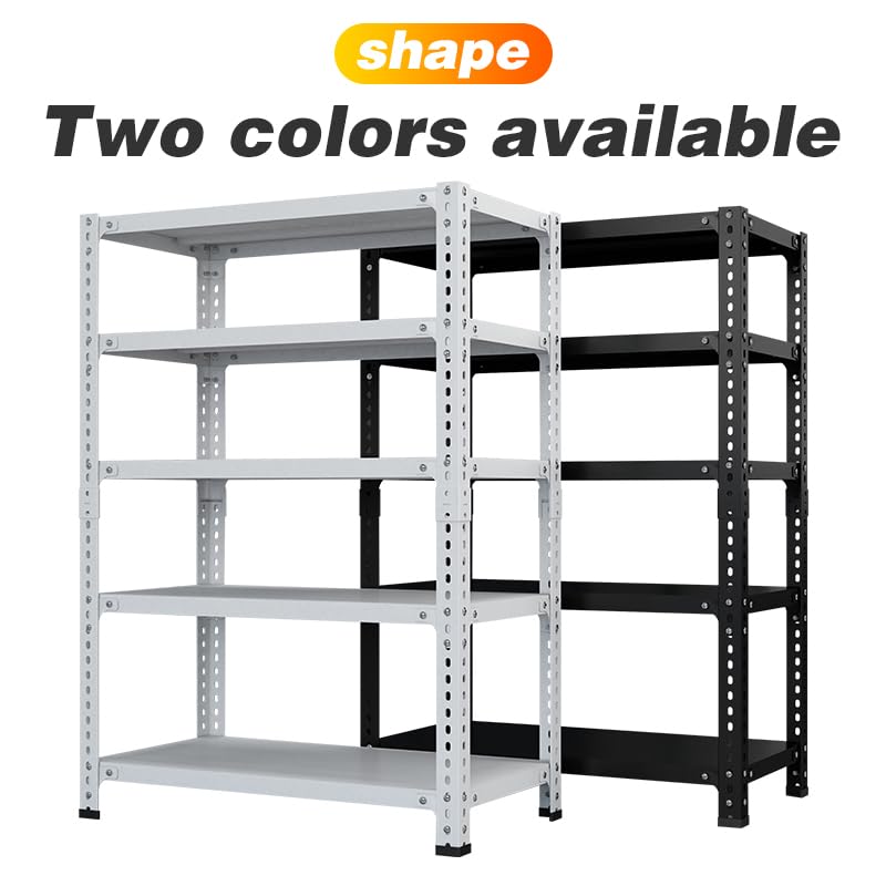 JINLIFORTOY Household Storage Rack, Adjustable Display Rack, Basement Balcony Storage Rack, Carbon Steel Storage Rack (White, 47.2 * 15.7 * 70.8in)