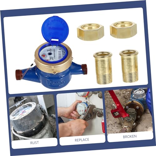 SOESFOUFU Water Flow Meter Engineering Water Meter Dn15 Rit Synthetic Water Tablr Horizontal Water Meters Home Use Water Meter Water Tablw Garden Water Meter Water Tabke Water Table