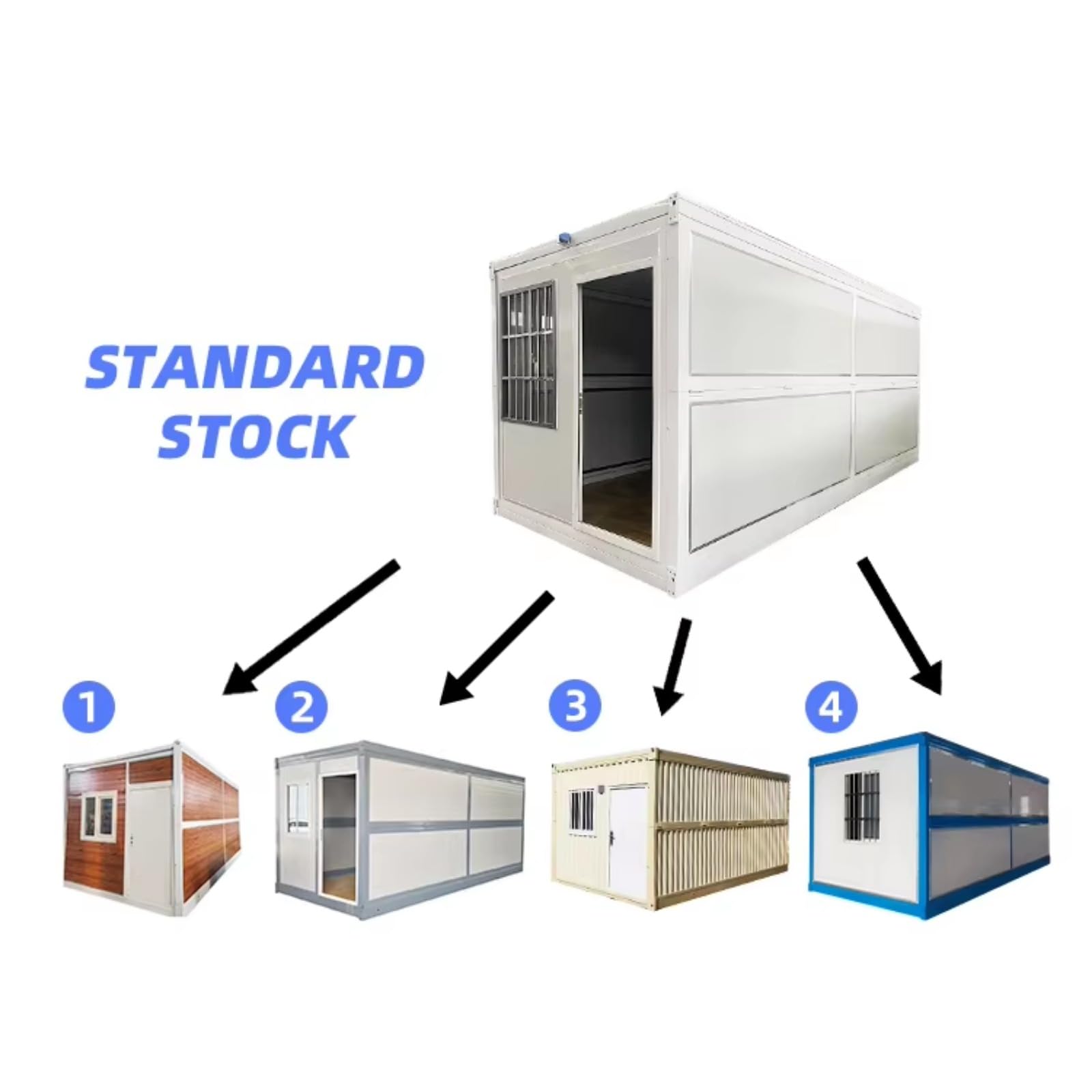 Prefabricated Folding Modular Mobile Container Office Prefabricated Quick Assembly Container Residential Folding House Portable