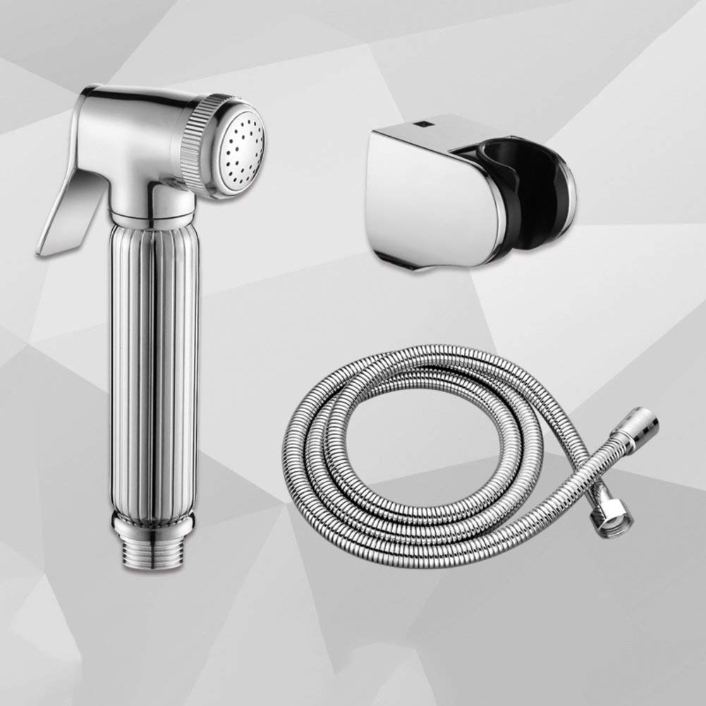 JIYTG Bidet Faucet All Copper Hand Held Bidet Sprayer Hygiene Kit Diaper Sprayers Toilet Spray Gun Toilet Bidet Flusher