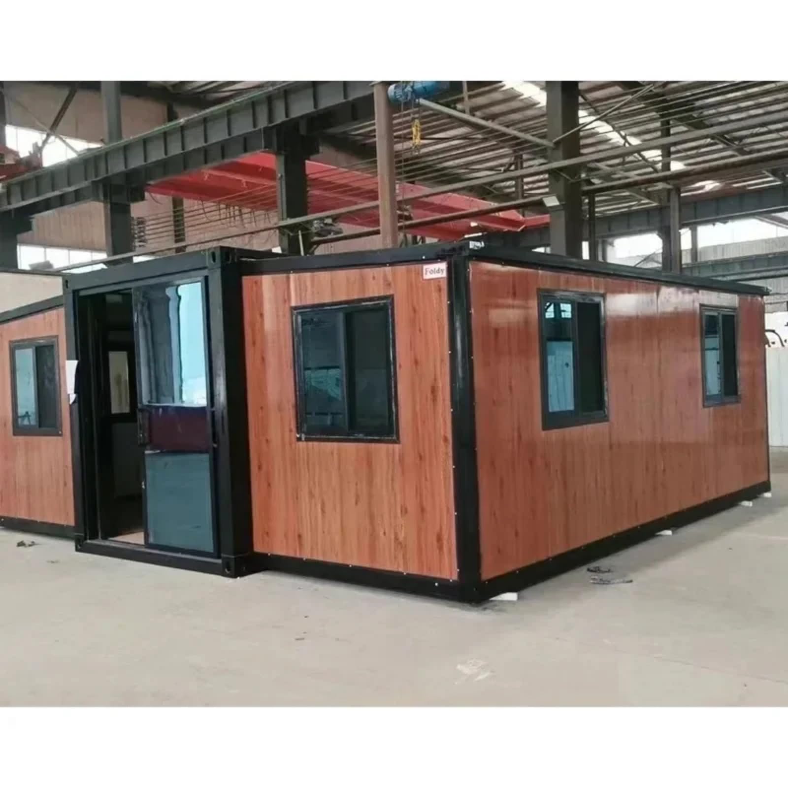 Folding Expandable Container House for 3 Bedrooms–Prefabricated Modular Home Design with Kitchen and Living Space, Ideal for Temporary Office or Vacation Use in Various Locations