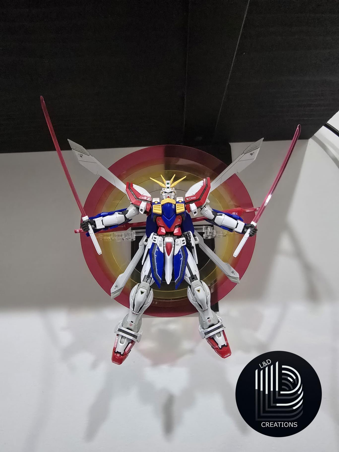 L&D Creations Gundam Stand Wall Mount HG RG MG 1/144 1/100 Scale Model Kit