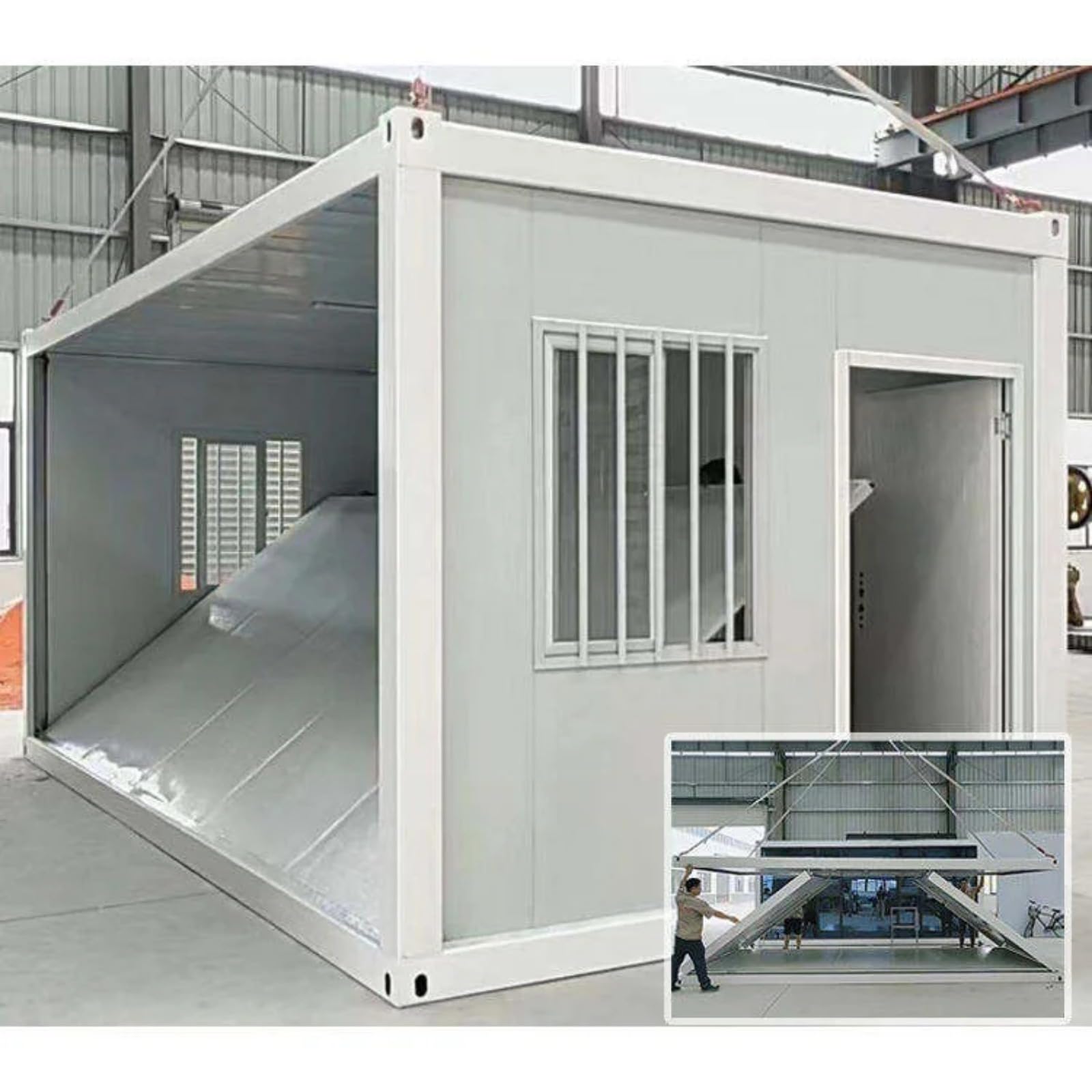 Factory Sale Folding Container House Steel Structure Movable Homes Prefab Houses Tiny Houses