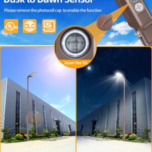 ADUB LED Parking Lot Light 320W 250W 200W Wattage Adjustable, LED Parking Lot Light, LED Shoebox Light 5700K 5000K 4500K