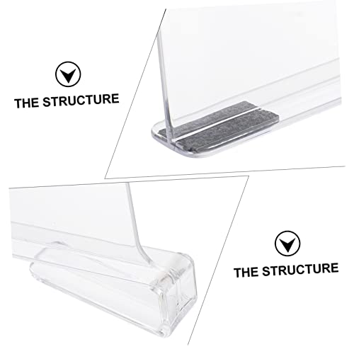 Parliky 2pcs Wardrobe Partition Drawer Dividers Shelf Separator Clear Clothes Organizer Book Dividers for Shelves Shelf Divider Clear Closet Organizer Drawer Separators Transparent Acrylic