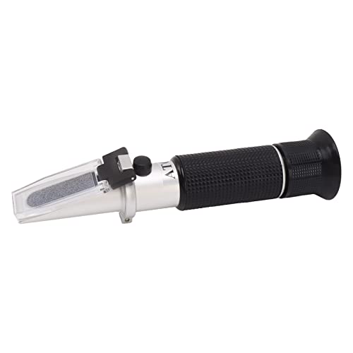 Sugar Refractometer, High Accuracy 10-30% Compact Portable Aluminum Brix Meter, Handheld Refractometer for Other Sugary Drinks