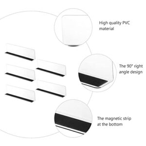 KITANDOVE 5pcs Shelf Baffle Snacks Divider Clear Shelving Commodity Dividers Clear Shelf Dividers Shelf Spacers Classification Baffles Store Storage Racks Clear Shelf Separators Shelves PVC