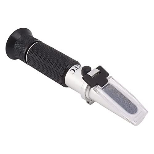 Sugar Refractometer, High Accuracy 10-30% Compact Portable Aluminum Brix Meter, Handheld Refractometer for Other Sugary Drinks