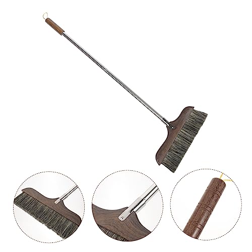 Electric Broom Dusting Brush Push Broom Outdoor Floor Scraper Long Handle Heavy Duty Stable Broom Garden Broom Kitchen Hair Cleaning Broom Cleaning Brush Long Handle Broom Wooden HOMOCONO