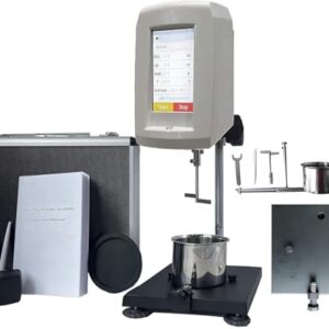 VTSYIQI Stormer Viscosity Tester Touch Screen Rotational Viscometer Automatic Viscometer with Range 40.2KU to 141.0KU Accuracy ±1% for Ink Viscosity Test KU CP G ℃ Value Display