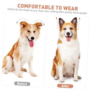 BUGUUYO 4 Sets Dog Ear Erector Puppy Ear Stand up Puppy Fixed Support Dog Ear Posting Greyhound Pet Sticker Puppy Ear Positing Kit Dog Ear Forms Ear Cleaner Dog Ear Stand Support Plastic